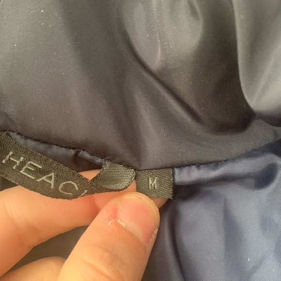 Silvian heach Italian navy puffer coat - Picture 5 of 8